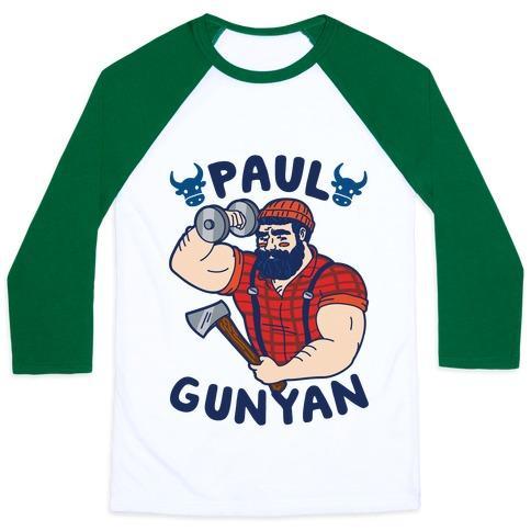 Virgin Teez  Baseball Tee Unisex Classic Baseball Tee / x-small / White/Dark Green PAUL GUNYAN UNISEX CLASSIC BASEBALL TEE