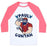 Virgin Teez  Baseball Tee Unisex Classic Baseball Tee / x-small / White/Neon Pink PAUL GUNYAN UNISEX CLASSIC BASEBALL TEE