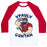 Virgin Teez  Baseball Tee Unisex Classic Baseball Tee / x-small / White/Red PAUL GUNYAN UNISEX CLASSIC BASEBALL TEE