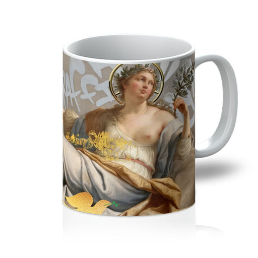 VIRGIN TEEZ Homeware 11oz Peace & Love Mug