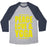 Virgin Teez  Baseball Tee Unisex Tri-Blend Baseball Tee / small / Athletic Gray / Navy PEACE LOVE YOGA UNISEX TRI-BLEND BASEBALL TEE