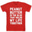 GYM FIT T-SHIRT PEANUT BUTTER IS THE GLUE RED T-SHIRT