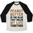 Virgin Teez  Baseball Tee Unisex Tri-Blend Baseball Tee / small / Oatmeal / Black PEANUT BUTTER IS THE GLUE THAT HOLDS MY LIFE TOGETHER UNISEX TRI-BLEND BASEBALL TEE