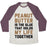 Virgin Teez  Baseball Tee Unisex Tri-Blend Baseball Tee / small / Oatmeal / Maroon PEANUT BUTTER IS THE GLUE THAT HOLDS MY LIFE TOGETHER UNISEX TRI-BLEND BASEBALL TEE