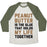 Virgin Teez  Baseball Tee Unisex Tri-Blend Baseball Tee / small / Oatmeal / Moss PEANUT BUTTER IS THE GLUE THAT HOLDS MY LIFE TOGETHER UNISEX TRI-BLEND BASEBALL TEE