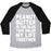 Virgin Teez  Baseball Tee Unisex Tri-Blend Baseball Tee / small / Athletic Gray / Black PEANUT BUTTER IS THE GLUE THAT HOLDS MY LIFE TOGETHER UNISEX TRI-BLEND BASEBALL TEE