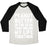 Virgin Teez  Baseball Tee Unisex Tri-Blend Baseball Tee / small / Oatmeal / Black PEANUT BUTTER IS THE GLUE THAT HOLDS MY LIFE TOGETHER UNISEX TRI-BLEND BASEBALL TEE