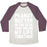 Virgin Teez  Baseball Tee Unisex Tri-Blend Baseball Tee / small / Oatmeal / Maroon PEANUT BUTTER IS THE GLUE THAT HOLDS MY LIFE TOGETHER UNISEX TRI-BLEND BASEBALL TEE