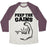 Virgin Teez  Baseball Tee Unisex Tri-Blend Baseball Tee / small / Oatmeal / Maroon PEEP THE GAINS UNISEX TRI-BLEND BASEBALL TEE