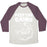 Virgin Teez  Baseball Tee Unisex Tri-Blend Baseball Tee / small / Oatmeal / Maroon PEEP THE GAINS WHITE PRINT UNISEX TRI-BLEND BASEBALL TEE