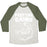 Virgin Teez  Baseball Tee Unisex Tri-Blend Baseball Tee / small / Oatmeal / Moss PEEP THE GAINS WHITE PRINT UNISEX TRI-BLEND BASEBALL TEE