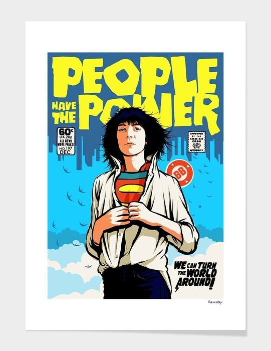 LUVD Framed Art Prints People Have The Power Frame