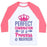Virgin Teez  Baseball Tee Unisex Classic Baseball Tee / x-small / White/Neon Pink PERFECT COMBINATION OF A PRINCESS & WARRIOR UNISEX CLASSIC BASEBALL TEE