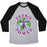 Virgin Teez  Baseball Tee Unisex Tri-Blend Baseball Tee / small / Athletic Gray / Black PERKIS POWER UNISEX TRI-BLEND BASEBALL TEE