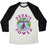 Virgin Teez  Baseball Tee Unisex Tri-Blend Baseball Tee / small / Oatmeal / Black PERKIS POWER UNISEX TRI-BLEND BASEBALL TEE
