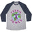 Virgin Teez  Baseball Tee Unisex Tri-Blend Baseball Tee / small / Athletic Gray / Navy PERKIS POWER UNISEX TRI-BLEND BASEBALL TEE