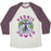 Virgin Teez  Baseball Tee Unisex Tri-Blend Baseball Tee / small / Oatmeal / Maroon PERKIS POWER UNISEX TRI-BLEND BASEBALL TEE