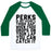 Virgin Teez  Baseball Tee Unisex Classic Baseball Tee / x-small / White/Dark Green PERKS OF NOT HAVING A THIGH GAP UNISEX CLASSIC BASEBALL TEE