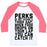 Virgin Teez  Baseball Tee Unisex Classic Baseball Tee / x-small / White/Neon Pink PERKS OF NOT HAVING A THIGH GAP UNISEX CLASSIC BASEBALL TEE
