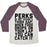 Virgin Teez  Baseball Tee Unisex Tri-Blend Baseball Tee / small / Oatmeal / Maroon PERKS OF NOT HAVING A THIGH GAP UNISEX TRI-BLEND BASEBALL TEE