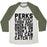 Virgin Teez  Baseball Tee Unisex Tri-Blend Baseball Tee / small / Oatmeal / Moss PERKS OF NOT HAVING A THIGH GAP UNISEX TRI-BLEND BASEBALL TEE