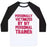 Virgin Teez  Baseball Tee Unisex Classic Baseball Tee / x-small / White/Black PERSONALLY VICTIMIZED BY MY PERSONAL TRAINER UNISEX CLASSIC BASEBALL TEE