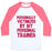 Virgin Teez  Baseball Tee Unisex Classic Baseball Tee / x-small / White/Neon Pink PERSONALLY VICTIMIZED BY MY PERSONAL TRAINER UNISEX CLASSIC BASEBALL TEE