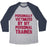 Virgin Teez  Baseball Tee Unisex Tri-Blend Baseball Tee / small / Athletic Gray / Navy PERSONALLY VICTIMIZED BY MY PERSONAL TRAINER UNISEX TRI-BLEND BASEBALL TEE