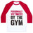 Virgin Teez  Baseball Tee Unisex Classic Baseball Tee / x-small / White/Red PERSONALLY VICTIMIZED BY THE GYM UNISEX CLASSIC BASEBALL TEE