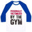 Virgin Teez  Baseball Tee Unisex Classic Baseball Tee / x-small / White/Blue PERSONALLY VICTIMIZED BY THE GYM UNISEX CLASSIC BASEBALL TEE