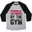 Virgin Teez  Baseball Tee Unisex Tri-Blend Baseball Tee / small / Athletic Gray / Black PERSONALLY VICTIMIZED BY THE GYM UNISEX TRI-BLEND BASEBALL TEE