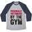 Virgin Teez  Baseball Tee Unisex Tri-Blend Baseball Tee / small / Athletic Gray / Navy PERSONALLY VICTIMIZED BY THE GYM UNISEX TRI-BLEND BASEBALL TEE