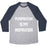 Virgin Teez  Baseball Tee Unisex Tri-Blend Baseball Tee / small / Athletic Gray / Navy PERSPIRATION IS MY INSPIRATION UNISEX TRI-BLEND BASEBALL TEE