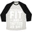 Virgin Teez  Baseball Tee Unisex Tri-Blend Baseball Tee / small / Oatmeal / Black PHYSICALLY FIT AND TATTED AS SHIT UNISEX TRI-BLEND BASEBALL TEE