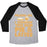 Virgin Teez  Baseball Tee Unisex Tri-Blend Baseball Tee / small / Athletic Gray / Black PIES & LATTE UNISEX TRI-BLEND BASEBALL TEE