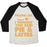 Virgin Teez  Baseball Tee Unisex Tri-Blend Baseball Tee / small / Oatmeal / Black PIES & LATTE UNISEX TRI-BLEND BASEBALL TEE