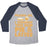 Virgin Teez  Baseball Tee Unisex Tri-Blend Baseball Tee / small / Athletic Gray / Navy PIES & LATTE UNISEX TRI-BLEND BASEBALL TEE