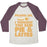 Virgin Teez  Baseball Tee Unisex Tri-Blend Baseball Tee / small / Oatmeal / Maroon PIES & LATTE UNISEX TRI-BLEND BASEBALL TEE