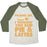 Virgin Teez  Baseball Tee Unisex Tri-Blend Baseball Tee / small / Oatmeal / Moss PIES & LATTE UNISEX TRI-BLEND BASEBALL TEE