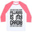 Virgin Teez  Baseball Tee Unisex Classic Baseball Tee / x-small / White/Neon Pink PILLAGING IS MY CARDIO UNISEX CLASSIC BASEBALL TEE