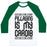 Virgin Teez  Baseball Tee Unisex Classic Baseball Tee / x-small / White/Dark Green PILLAGING IS MY CARDIO UNISEX CLASSIC BASEBALL TEE