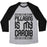 Virgin Teez  Baseball Tee Unisex Tri-Blend Baseball Tee / small / Athletic Gray / Black PILLAGING IS MY CARDIO UNISEX TRI-BLEND BASEBALL TEE