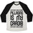 Virgin Teez  Baseball Tee Unisex Tri-Blend Baseball Tee / small / Oatmeal / Black PILLAGING IS MY CARDIO UNISEX TRI-BLEND BASEBALL TEE