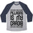 Virgin Teez  Baseball Tee Unisex Tri-Blend Baseball Tee / small / Athletic Gray / Navy PILLAGING IS MY CARDIO UNISEX TRI-BLEND BASEBALL TEE