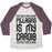 Virgin Teez  Baseball Tee Unisex Tri-Blend Baseball Tee / small / Oatmeal / Maroon PILLAGING IS MY CARDIO UNISEX TRI-BLEND BASEBALL TEE