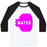 Virgin Teez  Baseball Tee Unisex Classic Baseball Tee / x-small / White/Black PINK SWOLE MATE (MATE) UNISEX CLASSIC BASEBALL TEE