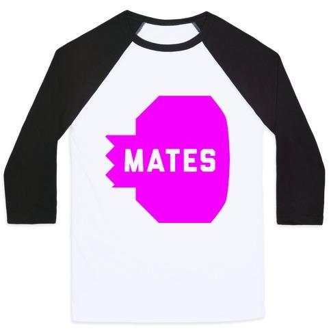 Virgin Teez  Baseball Tee Unisex Classic Baseball Tee / x-small / White/Black PINK SWOLE MATE (MATE) UNISEX CLASSIC BASEBALL TEE