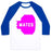 Virgin Teez  Baseball Tee Unisex Classic Baseball Tee / x-small / White/Blue PINK SWOLE MATE (MATE) UNISEX CLASSIC BASEBALL TEE