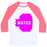 Virgin Teez  Baseball Tee Unisex Classic Baseball Tee / x-small / White/Neon Pink PINK SWOLE MATE (MATE) UNISEX CLASSIC BASEBALL TEE