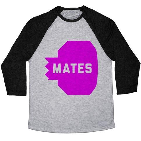 Virgin Teez  Baseball Tee Unisex Tri-Blend Baseball Tee / small / Athletic Gray / Black PINK SWOLE MATE (MATE) UNISEX TRI-BLEND BASEBALL TEE
